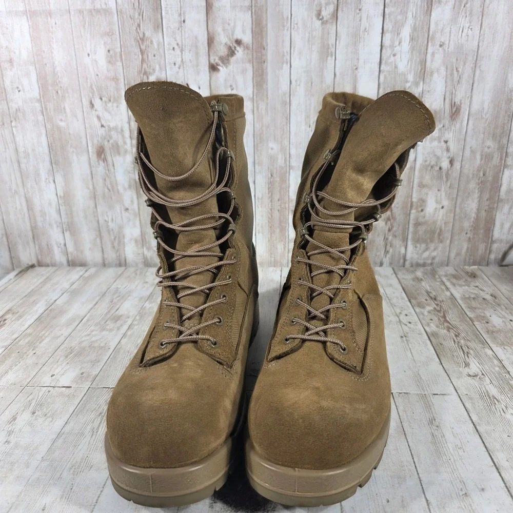 Bates 11 R Mens GORE-TEX Combat Boots Coyote Brown Suede Vibram E30800A Military